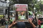 Pengemudi ojek daring datangi sidang dakwaan Nadiem Makarim