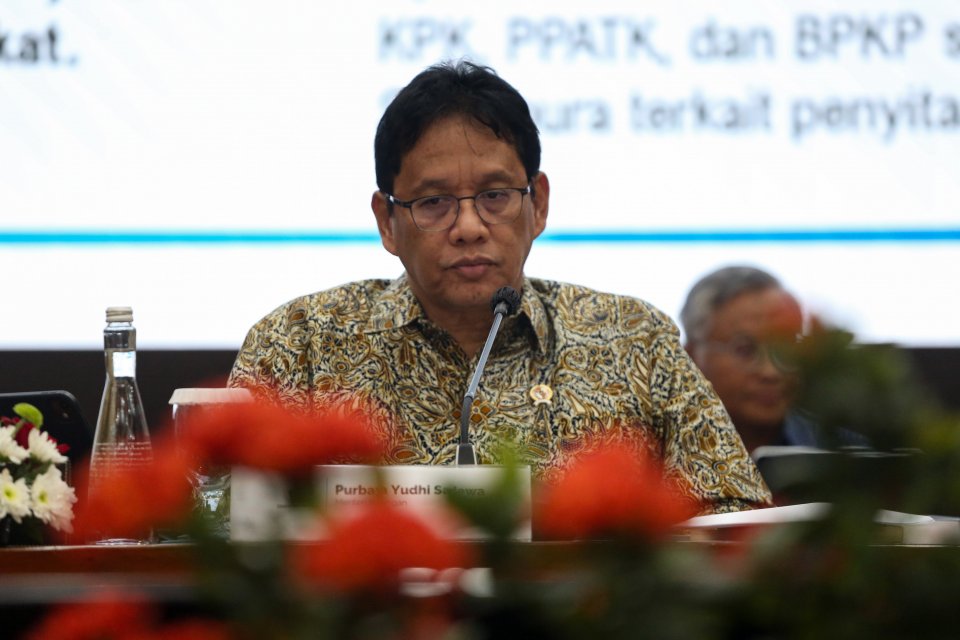 Menteri Keuangan Purbaya Yudhi Sadewa menyampaikan keterangan pada konferensi pers APBN KiTa edisi Januari 2026 di Jakarta, Kamis (8/1/2026). 