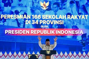 Presiden Prabowo meresmikan 166 Sekolah Rakyat 