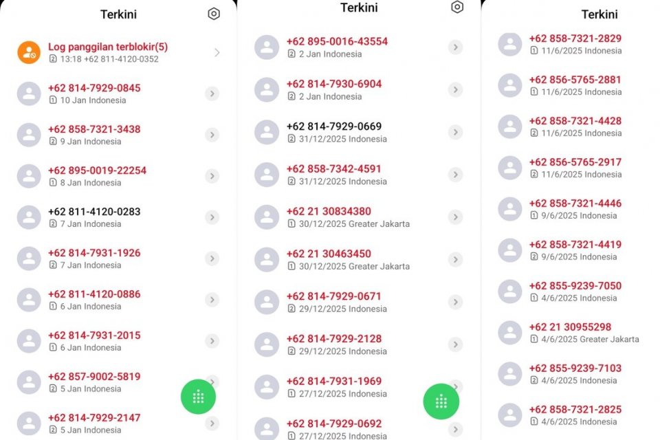 Panggilan spam, penyebab ditelepon nomor hp tak dikenal setiap hari