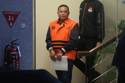 KPK Tetapkan Bupati Pati Sudewo Sebagai Tersangka (Foto: Katadata/Fauza Syahputra)