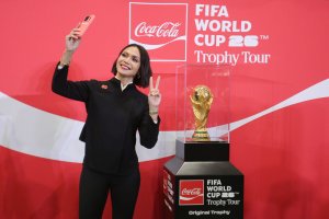FIFA World Cup Trophy Tour (Foto: Katadata/Fauza Syahputra)