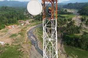 Pemulihan jaringan seluler di lokasi bencana