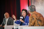 Utusan Khusus Presiden Indonesia Bidang Perdagangan Internasional & Kerja Sama Multilateral Mari Elka Pangestu dalam acara Prasasti Economic Forum 20