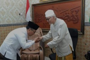 Ketua Umum PBNU Yahya Cholil Staquf dan Rais Aam PBNU Miftachul Akhyar