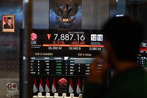 IHSG sesi I ditutup melemah