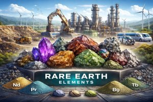 Ilustrasi Rare Earth atau Mineral Tanah Jarang