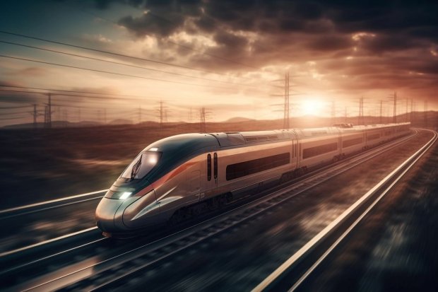 Ilustrasi kereta cepat Malaysia - Singapura