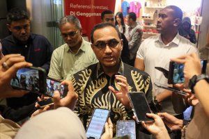 Konpers perkembangan terkait MSCI di Bursa Efek Indonesia (Foto: Katadata/Fauza Syahputra)