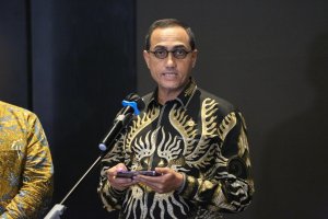 Konpers perkembangan terkait MSCI di Bursa Efek Indonesia (Foto: Katadata/Fauza Syahputra)