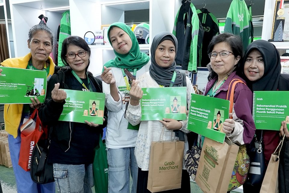 Grab, sampah plastik, kemasan berkelanjutan