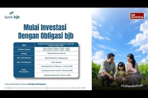 bank bjb luncurkan Obligasi Keberlanjutan I Tahap II Tahun 2026 yang menawarkan kupon kompetitif hingga 6,30% serta mendukung pembiayaan proyek hijau 