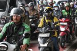 Bonus Hari Raya (BHR) untuk mitra pengemudi ojol sebesar 25% dari rata-rata pendapatan selama 12 bulan (Foto: Katadata/Fauza Syahputra)