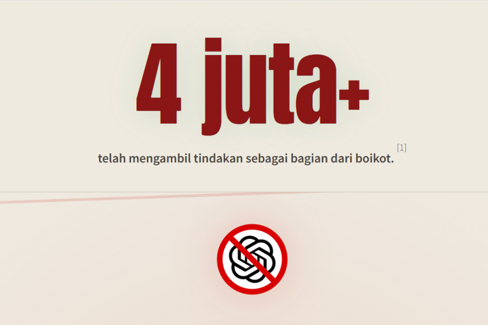 Laman QuitGPT yang diterjemahkan ke bahasa Indonesia