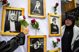 Aksi solidaritas untuk Palestina dan Iran