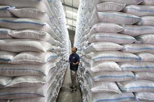 Stok beras dan minyak goreng Bulog Kediri