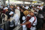 Arus Mudik Lebaran di Stasiun Pasar Senen (Foto: Katadata/Fauza Syahputra)