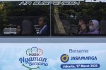 Pemberangkatan Mudik Gratis Lebaran 2026 Bersama BUMN (Foto: Katadata/Fauza Syahputra)