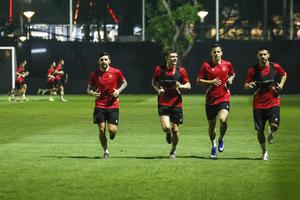 Latihan Timnas Bulgaria jelang final FIFA Series