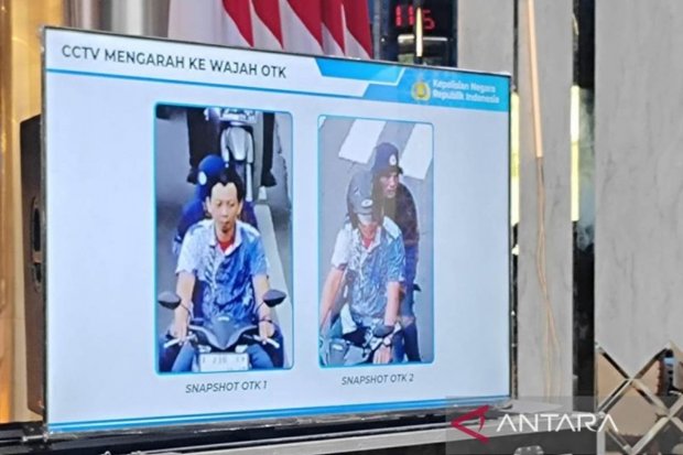 Foto dua terduga pelaku penyiraman air keras terhadap Wakil Koordinator Komisi untuk Orang Hilang dan Korban Tindak Kekerasan (KontraS) Andrie Yunus d
