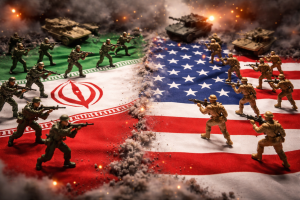 Ilustrasi perang Iran vs AS