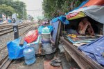 Pemerintah akan Bangun Hunian Layak bagi Warga Bantaran Rel Senen (Foto: Katadata/Fauza Syahputra)