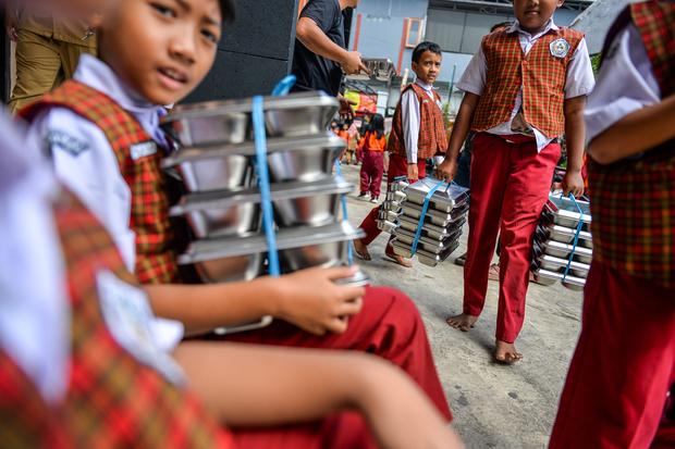 Jumlah penerima manfaat program MBG