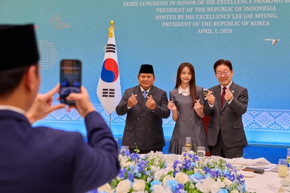 Carmen Hearts2Hearts, Prabowo dan Presiden Korsel Lee Jae-myung