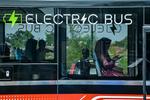 Uji coba bus listrik di Bogor