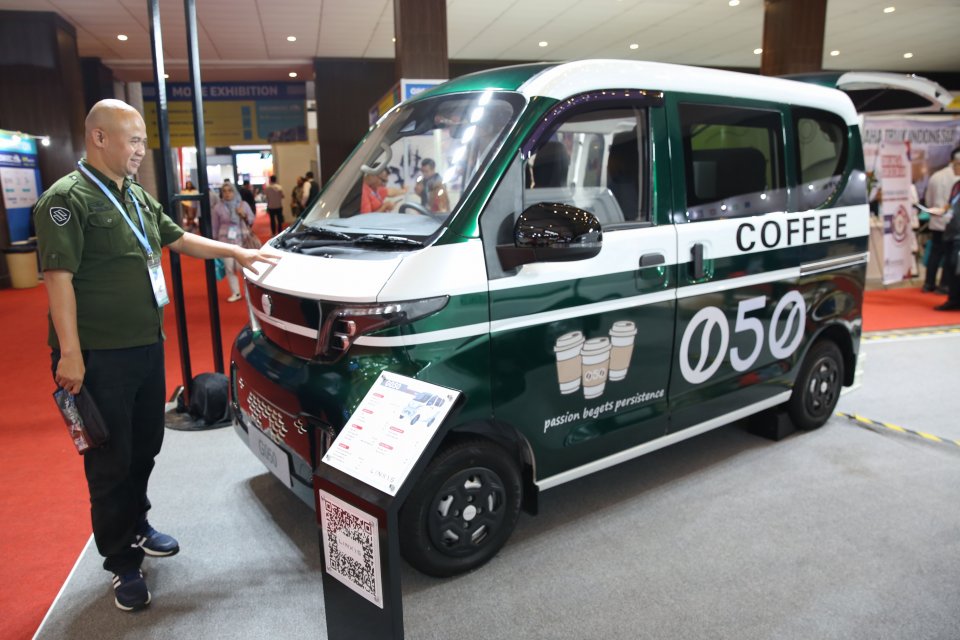 Pameran Kendaraan Komersial GIICOMVEC 2026 (Foto: Katadata/Fauza Syahputra)