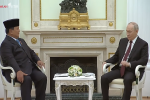Presiden Prabowo Subianto memenuhi undangan pertemuan dengan Presiden Rusia Vladimir Putin di Istana Kremlin, Moscow, pada Senin (13/4) waktu setempat