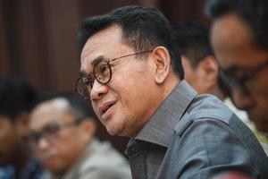 Kunjungan Menteri Perdagangan di Kantor Berita ANTARA