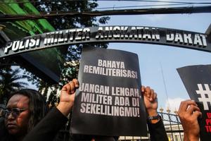 Aksi bentuk solidaritas untuk Andrie Yunus
