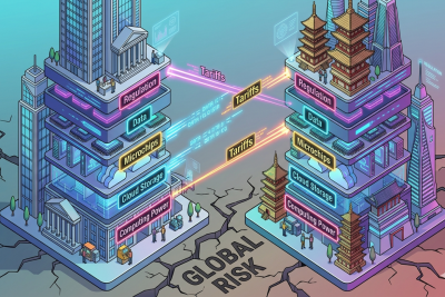 Ilustrasi konfrontasi geoekonomi