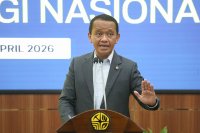 Konferensi Pers Menteri ESDM Terkait Penemuan Gas Raksasa di Kutai (Foto: Katadata/Fauza Syahputra) 