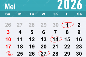 Kalender Selamat Datang Mei 2026