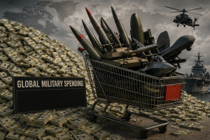 Ilustrasi belanja militer global