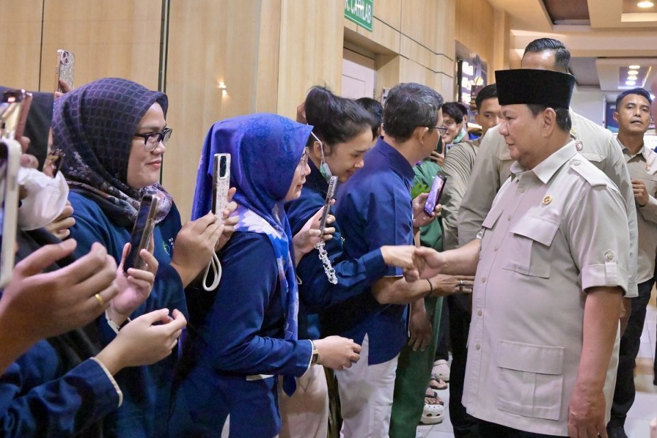 Prabowo, kereta, bekasi