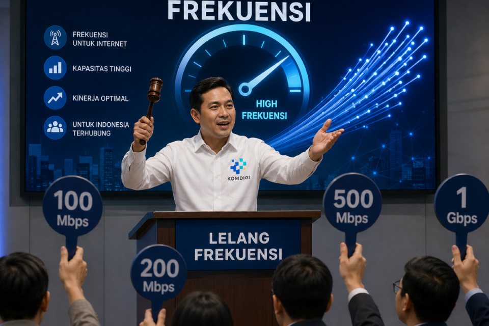 Komdigi, lelang frekuensi, internet