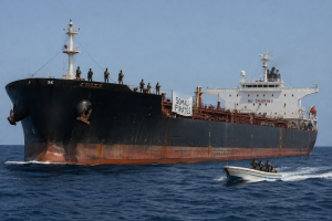 Ilustrasi kapal tanker dikuasai bajak laut Somalia