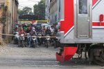 Potret Perlintasan Sebidang yang jadi TKP Taksi Tertemper KRL di Bekasi (Foto: Katadata/Fauza Syahputra)