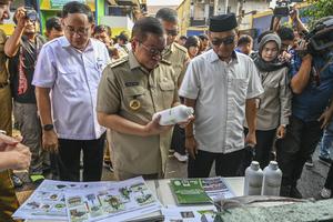 Gubernur DKI tinjau pengolahan sampah organik