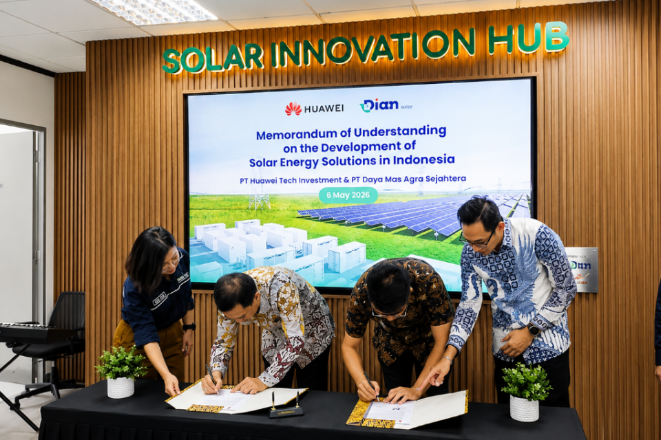 Kerja sama baru anak usaha PT Dian Swastatika Sentosa Tbk (DSSA) Dian Solar dengan Huawei 