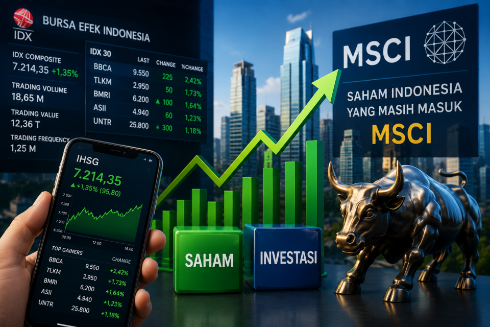 MSCI Pertahankan 54 Saham Indonesia — BBCA, BBRI, TLKM Masih Jadi Incaran Global