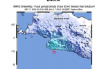 Gempa di Sukabumi pada 17 Mei 2026