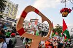Aksi solidaritas bagi WNI dan Jurnalis yang diculik Israel