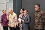 Wakil Ketua DPR Sufmi Dasco Ahmad saat konferensi pers di Gedung Bursa Efek Indonesia, Selasa (15/5)