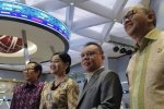 Wakil Ketua DPR Sufmi Dasco Ahmad saat mengunjungi BEI, Selasa (19/5)
