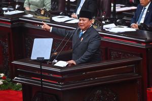 Presiden Prabowo berpidato dalam rapat paripurna DPR