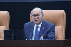 Konferensi Pers Penyampaian Kerangka Ekonomi Makro dan Pokok-Pokok Kebijakan Fiskal RAPBN Tahun Anggaran 2027 (Foto: Katadata/Fauza Syahputra)